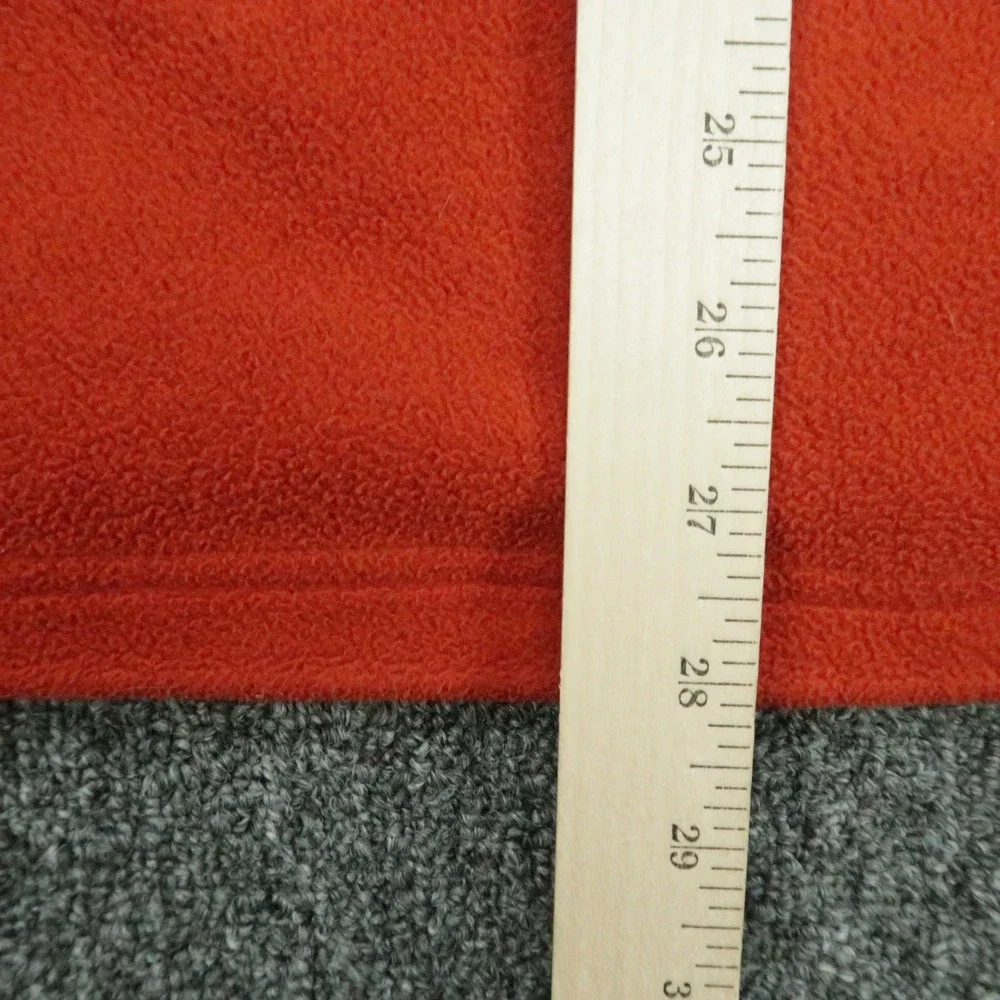 The North Face Jacket Mens XL Orange Gray Full Zip Colorblock Fleece Hiking